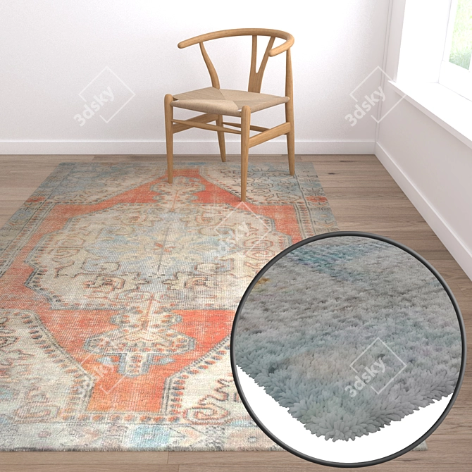 Luxury Carpets Set 1356 3D model image 5