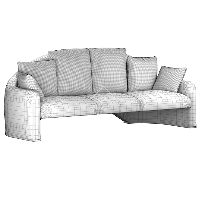 Timeless Elegance: Armani Casa Olsen Sofa 3D model image 5