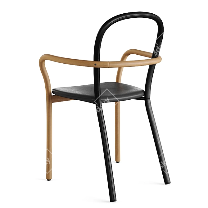 Elegant Porro Gentle Chair: 3D Model 3D model image 2