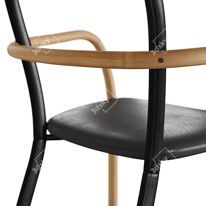 Elegant Porro Gentle Chair: 3D Model 3D model image 3