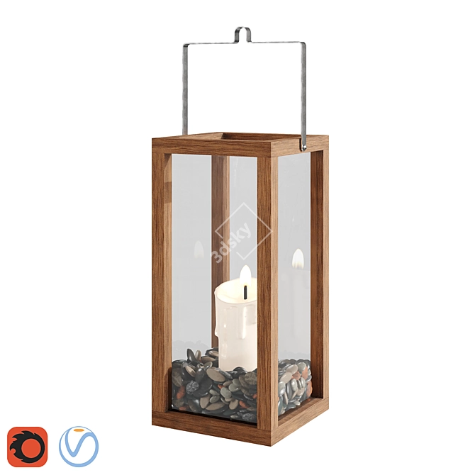 Crosby Lantern - Sleek and Stylish Illumination 3D model image 1