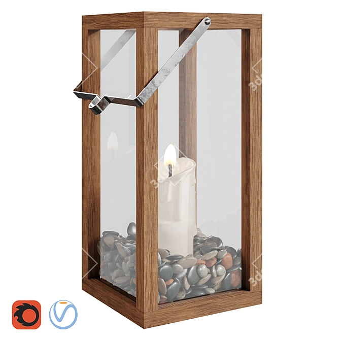 Crosby Lantern - Sleek and Stylish Illumination 3D model image 2