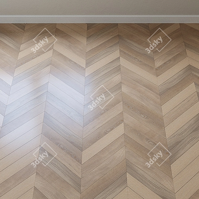 Upofloor ASH Chevron Parquet 3D model image 4