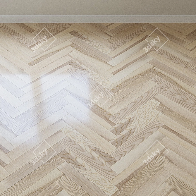 French Oak Chevron Parquet 3D model image 4