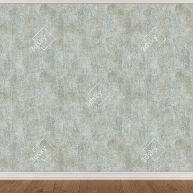 Seamless Wallpaper Set: 3 Colors 3D model image 2