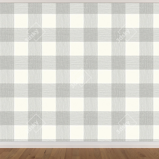 Seamless Wallpaper Set with 3 Textures 3D model image 2