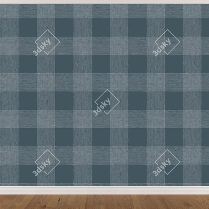 Seamless Wallpaper Set with 3 Textures 3D model image 3