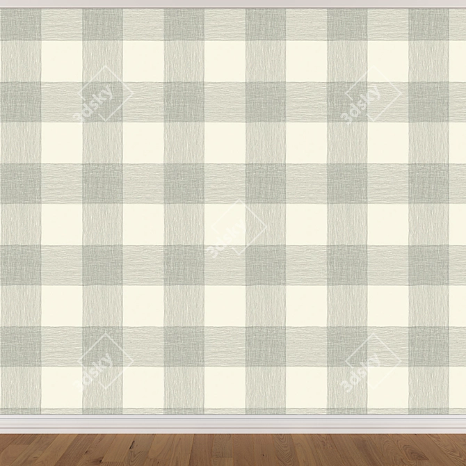 Seamless Wallpaper Set with 3 Textures 3D model image 4