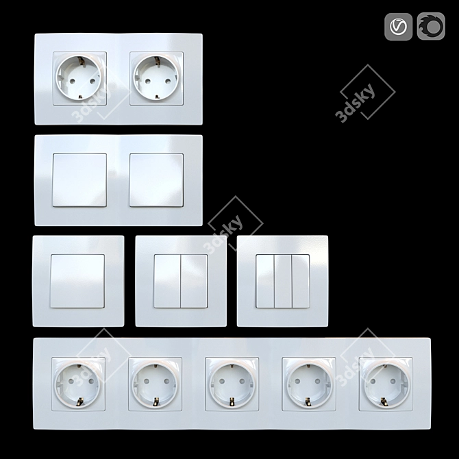 PowerPlay Socket Set 3D model image 4