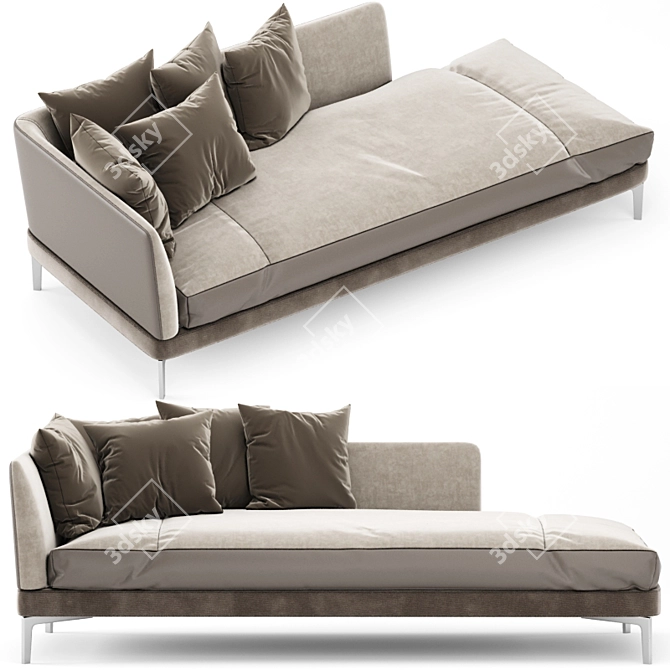 Elevate Your Comfort: Flexform Feel Good Lounge 3D model image 2
