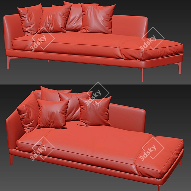 Elevate Your Comfort: Flexform Feel Good Lounge 3D model image 3