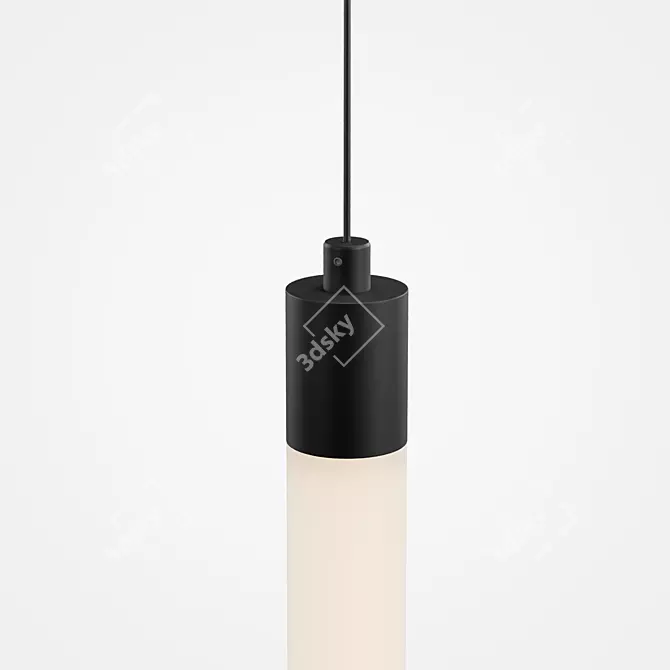 Sleek LED Pendant by Lampatron 3D model image 3