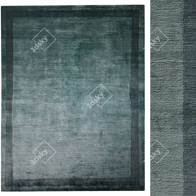 Luxurious Palermo Silk Rug 3D model image 1