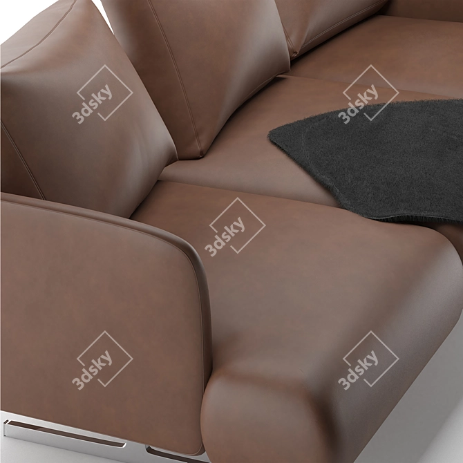 Contemporary Mondini Sofa: Stylish & Comfortable 3D model image 2