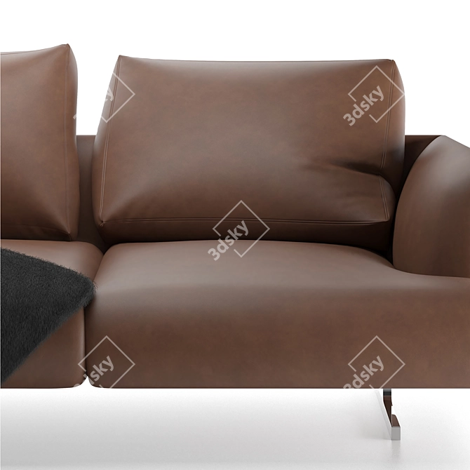 Contemporary Mondini Sofa: Stylish & Comfortable 3D model image 3