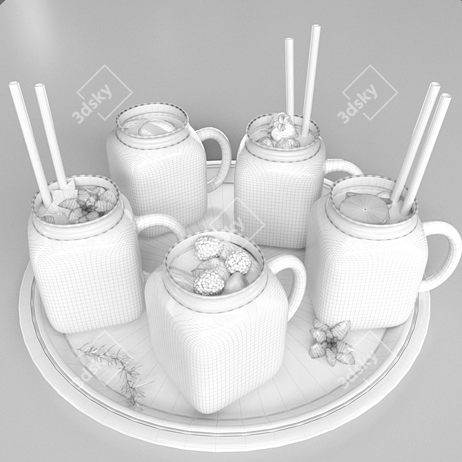 Refreshing Lemonade: 3D Models & Textures 3D model image 2