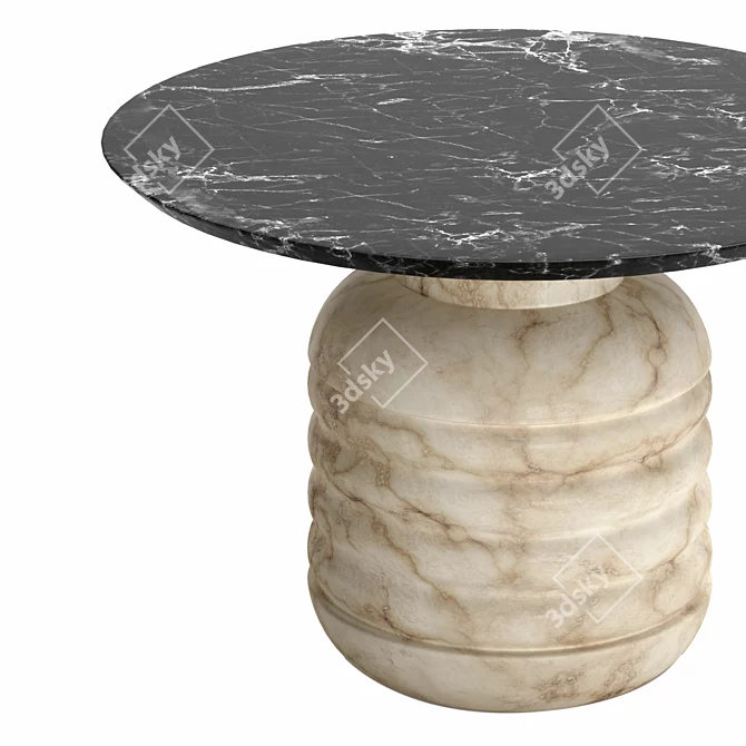 Marble Jean Coffee Table: Elegant and Chic 3D model image 5