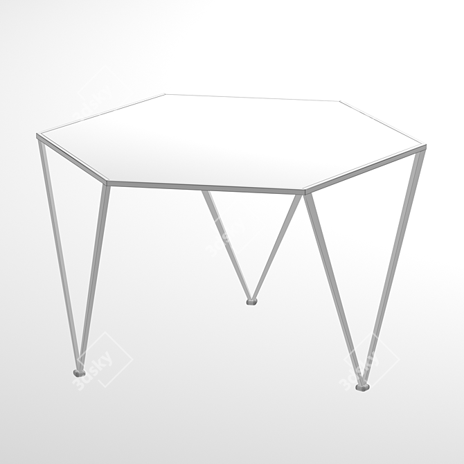 HexaMarb Side Table 3D model image 3