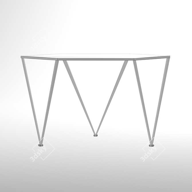 HexaMarb Side Table 3D model image 4