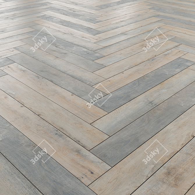 Laminate Flooring Collection: Standard, Herringbone, Chevron 3D model image 4