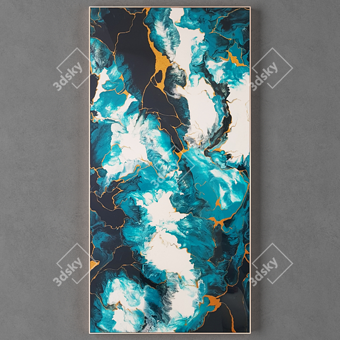 Modern Abstract Painting Frames Collection 3D model image 1