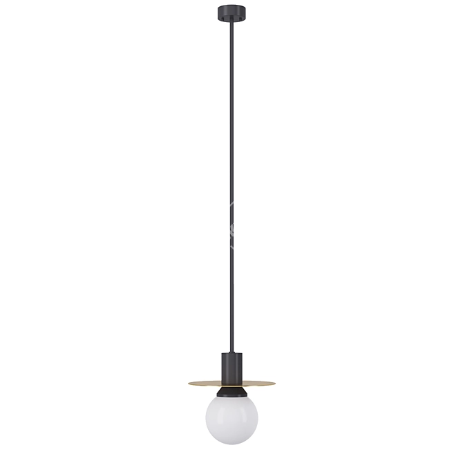 Elegant Brass Suspension: Pikartlights 3D model image 3