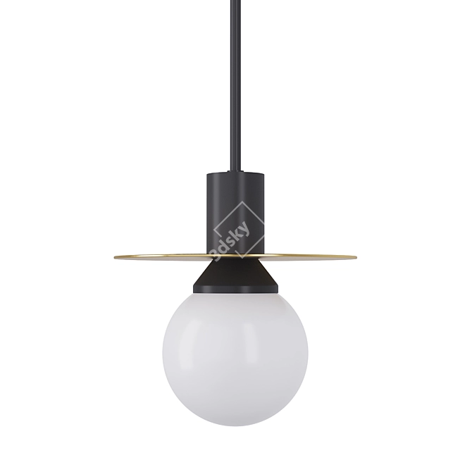 Elegant Brass Suspension: Pikartlights 3D model image 4