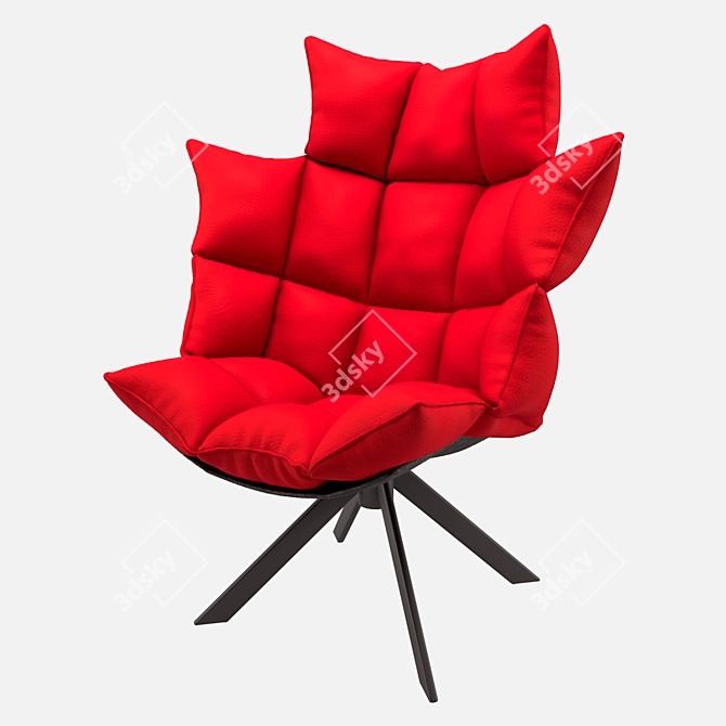 Italian Husk Chair: 108x92x72cm 3D model image 5