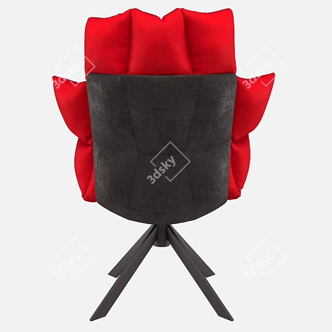 Italian Husk Chair: 108x92x72cm 3D model image 6