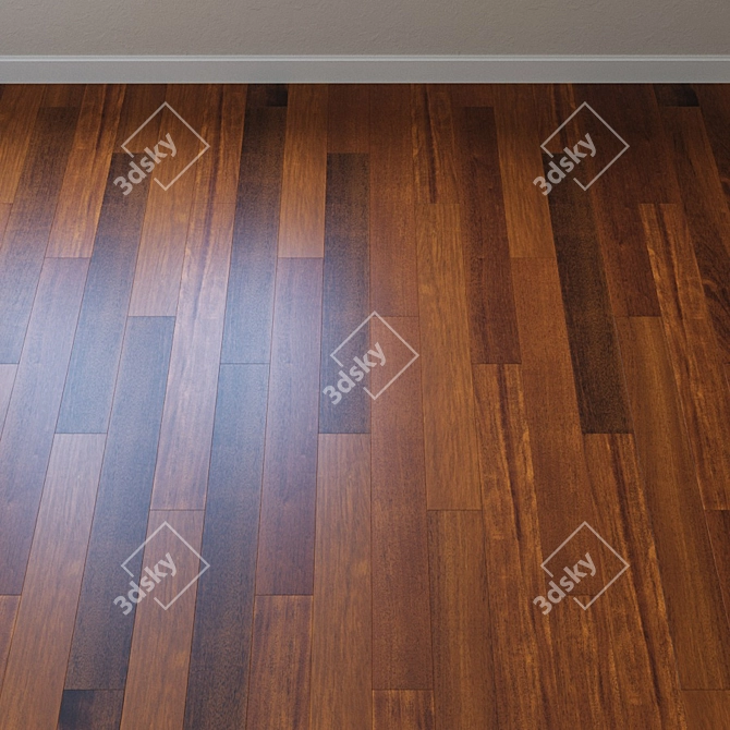 UPOFLOOR Merbau Parquet Board: Timeless Elegance for Your Floors 3D model image 2