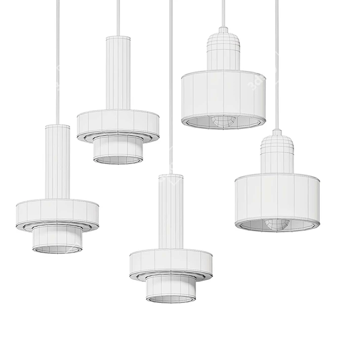 Modern Pendant Lights Collection 3D model image 2