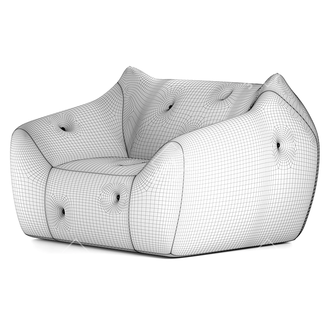 Luxury Informel Armchair by Roche Bobois 3D model image 5