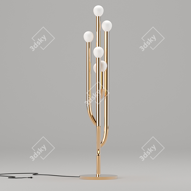 Gleaming Desert Blossom Table Lamp 3D model image 1