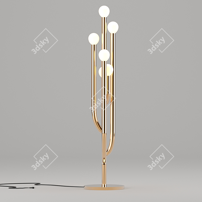 Gleaming Desert Blossom Table Lamp 3D model image 2