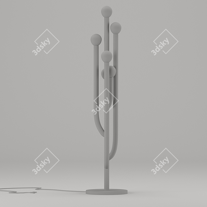 Gleaming Desert Blossom Table Lamp 3D model image 3