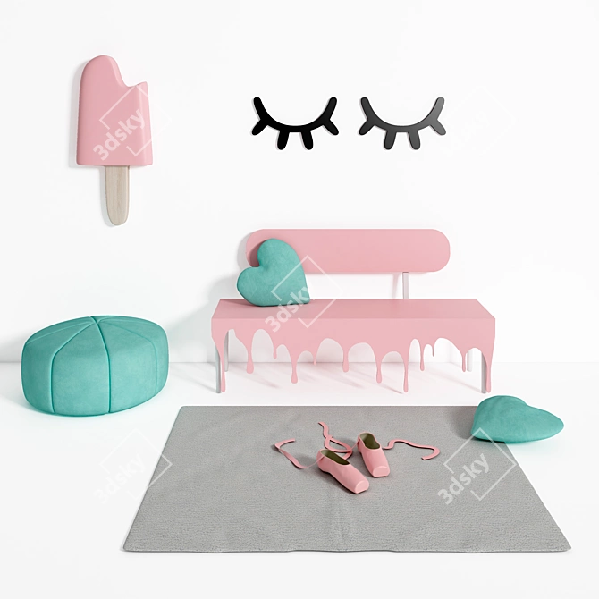 Sweet Shop Decor Set 3D model image 9