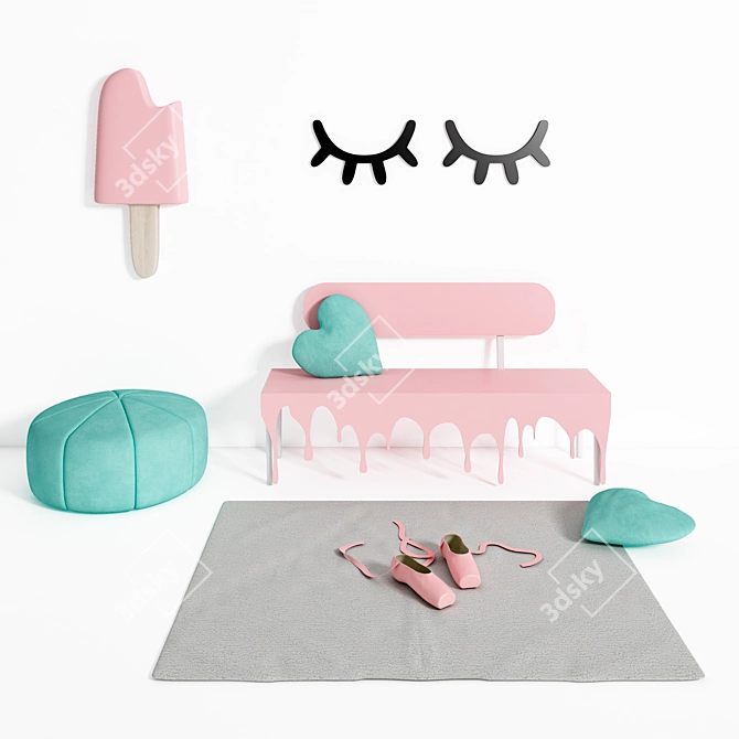 Sweet Shop Decor Set 3D model image 2