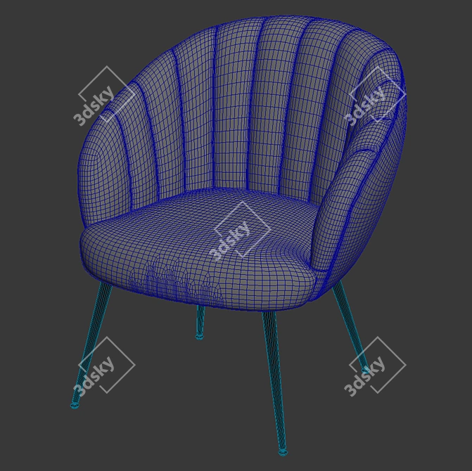 Daniella KAZA - Compact Sofa 3D model image 5