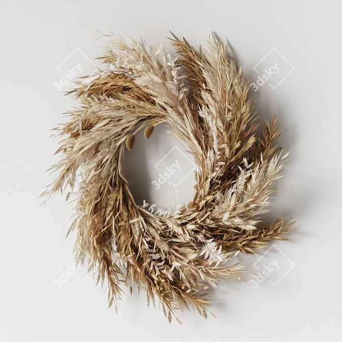 Bohemian Pampas Wall Decor 3D model image 3