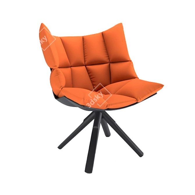 Title: EcoMax Husk Chair 3D model image 2