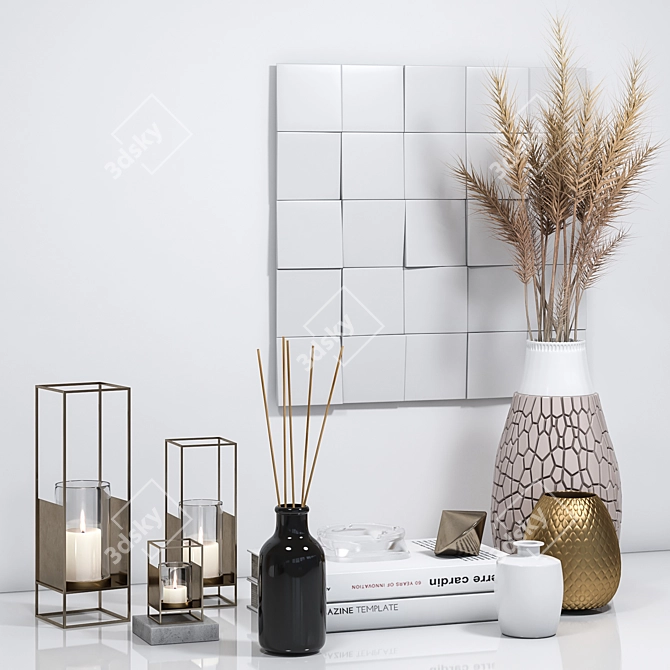 Elegant Decor Set: 3dsmax/FBX/OBJ 3D model image 5