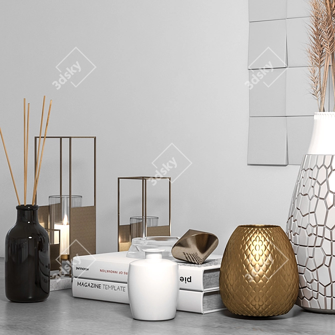 Elegant Decor Set: 3dsmax/FBX/OBJ 3D model image 8