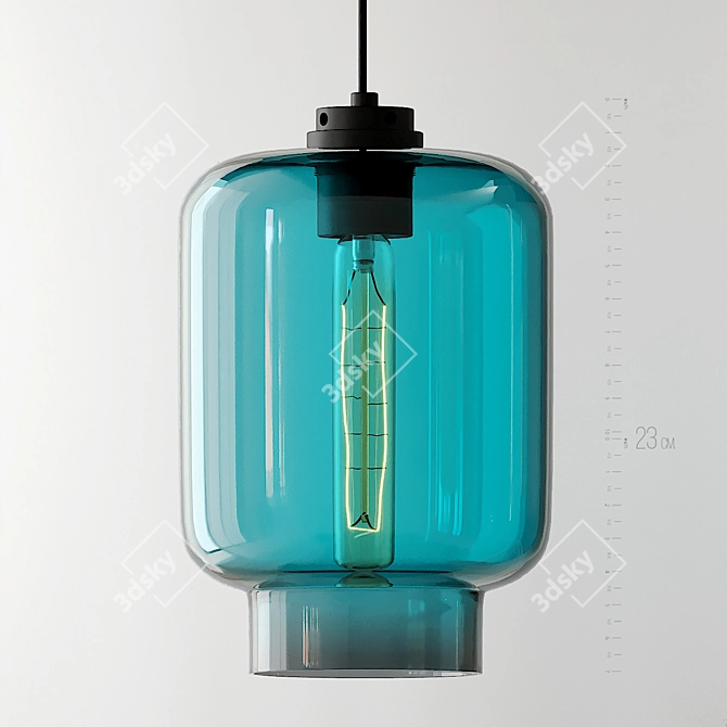 Sleek Calla Pendant: Jeremy Pyles' Timeless Design 3D model image 3