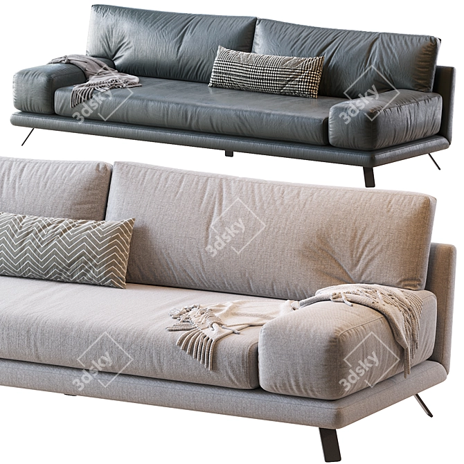 Modern and Sleek IAN Sofa 3D model image 8