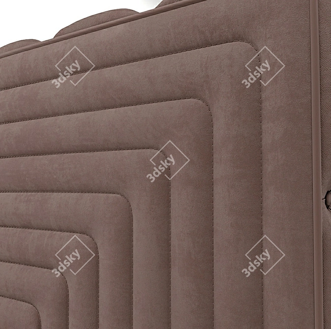 Elegant Diamond Sofa: Handcrafted Luxury 3D model image 3