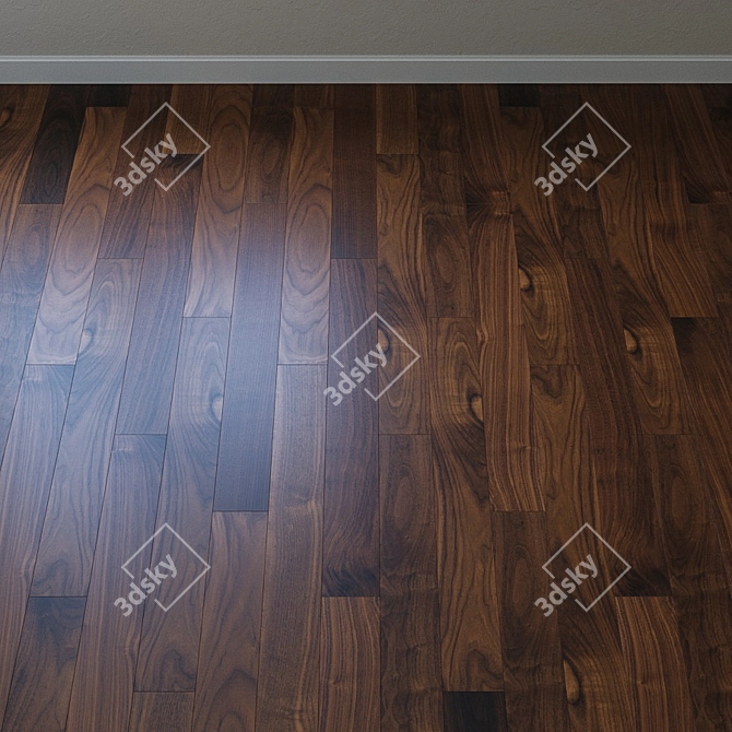 Upofloor Forte WALNUT: Elegant French Oak Parquet 3D model image 2