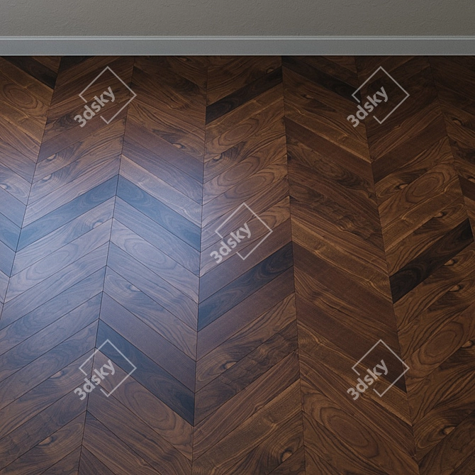 Upofloor Forte WALNUT: Elegant French Oak Parquet 3D model image 3