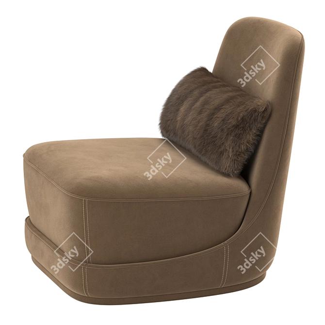 Ultimate Comfort and Style: Ulivi Salotti Doryland Armchair 3D model image 3