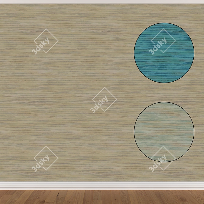 Seamless Wallpaper Set (3 Colors) 3D model image 1