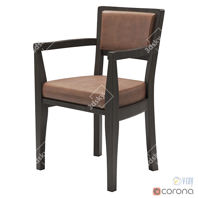 Elegant Promemoria Bistrot Chair 3D model image 1